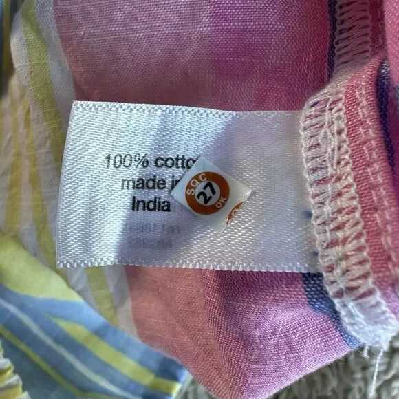 Lane Bryant Crop Drawstring Tank Rebecca Stripe Multicolor Size 20 (XXL) Plus - Picture 12 of 13